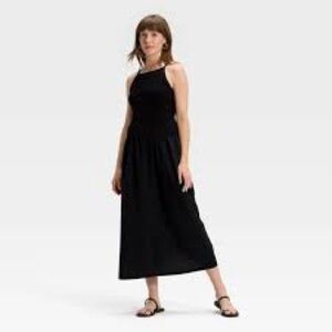 Universal Thread Women's Drop Waist Sleeveless Sweater Dress Black M NWT